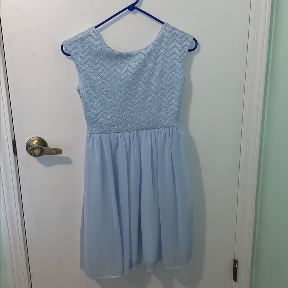 blue girls dress